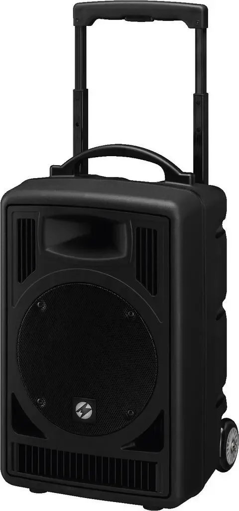 Monacor TXA-820CD Système sono portable RMS 50 W + lecteur multimédia & CD - unité réceptrice 1 canal UHF PLL + Bluetooth.