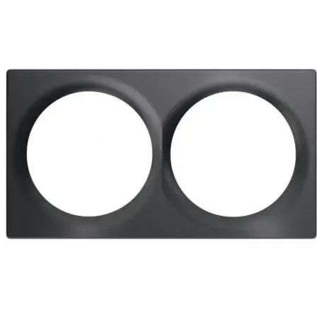 Plaque de finition Fibaro WALLI Double - Anthracite