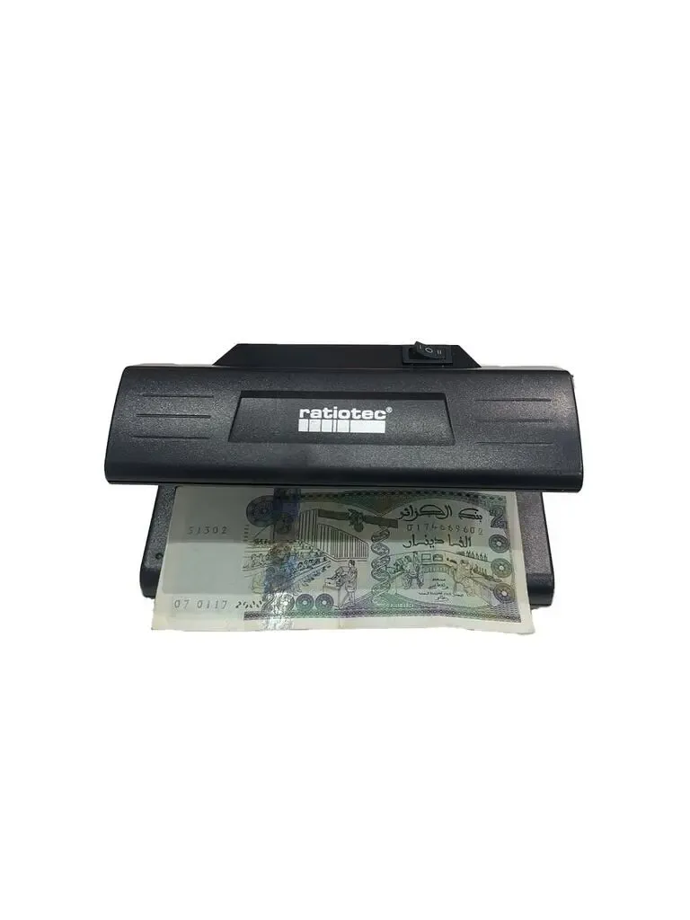 ratiotec Soldi 185 UV,MG MT & lumiere blanche Detecteur de faux billets & Documents dimensions (LxHxP): 185 x 95 x 110