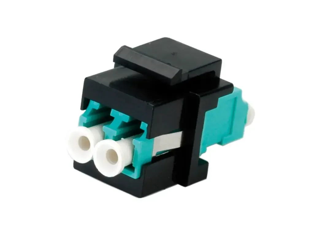 ROLINE Fiber Optic Keystone Jack, 2x LC / 2x LC Duplex, Multimode, OM3