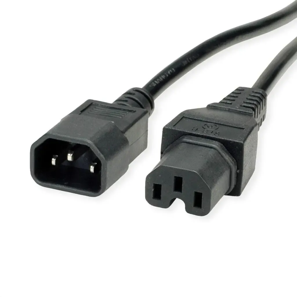 Roline-Value 19.99.1122 Cable de raccordement IEC320/C14 M - C15 F, noir, 1,8 m