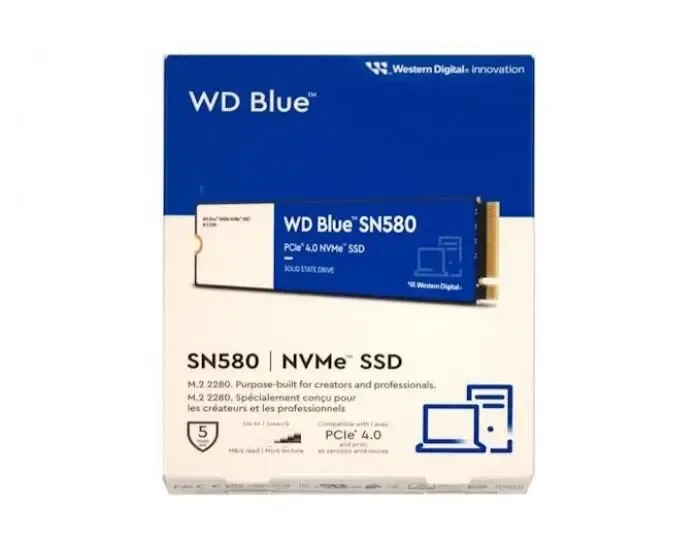SSD 500GB M.2 Western Digital WDS500G2B0B WD Blue 3D NAND Internal SSD M.2 SATA