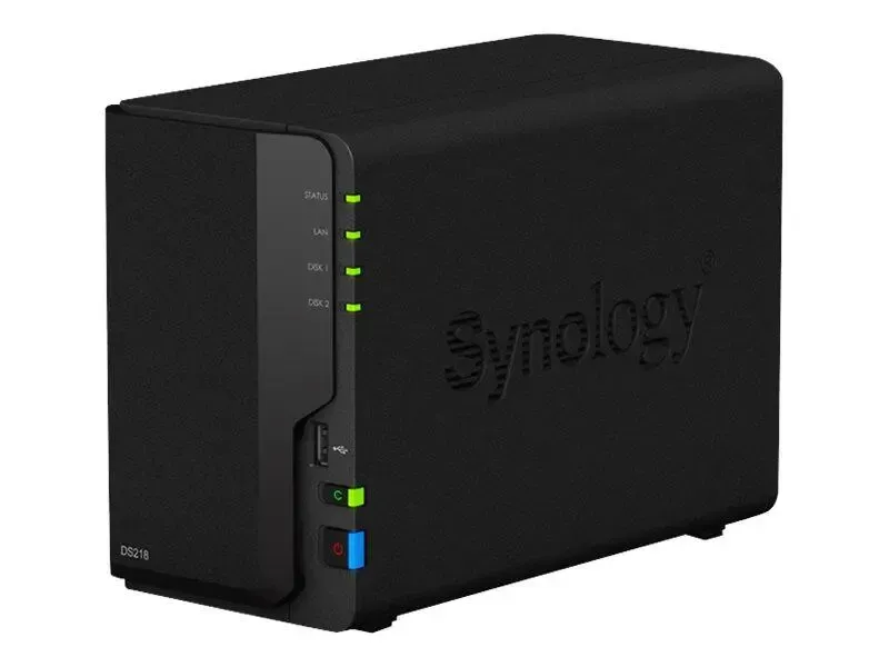 Synology Disk Station DS223 NAS server 2 bays SATA 6Gb/s RAID 0, 1, JBOD RAM 2 GB Gigabit Ethernet iSCSI support