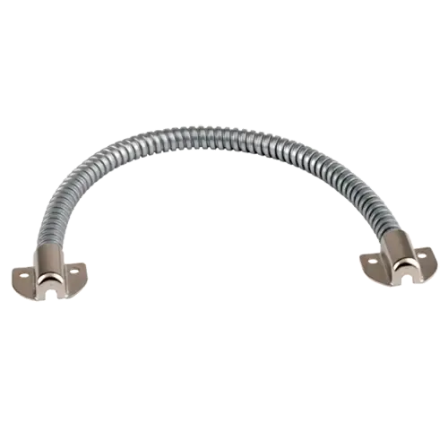 Tube Flexible pour le passage des câbles - Apte pour tout type de portes - protège les câbles de dommages possibles - Matériel ondulé métallique - Dimensions 410(Al) x 40(Fo) x 13(An) mm