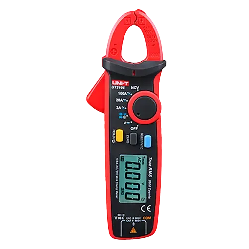 Uni-Trend - Mini Pince Ampèremètre CAT II 600V/ CAT III 300V - Design Ergonomique et leger - Affichage à rétro-éclairage LED jusqu'a 2000 comptes -