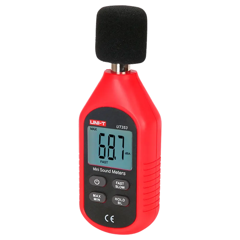 Uni-Trend - Sonomètre - Écran LCD rétroéclairé - Large plage de mesure 30~130dB avec réponse rapide - Arrêt automatique
