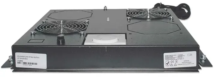 Unite de ventilation (712859) 2xFAN Montage toit pour Armoire 19 26U/32U/42U