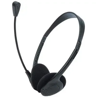 VALUE 15.99.1301 Headset, with Volume Control black 3.5 mm stereo plug