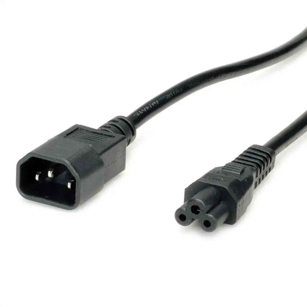 VALUE Power Cable IEC320/C14 Male - C5 Female, black