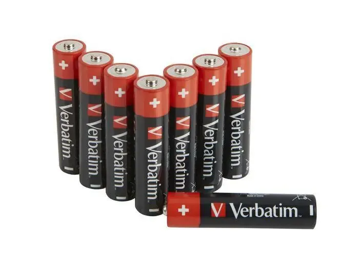 Verbatim - Pack de 08x piles AAA / LR03 1.5 V - Alcaline