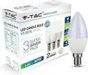 VT-2076 Lampe Led Bougie E14 5.5W Pack (3)