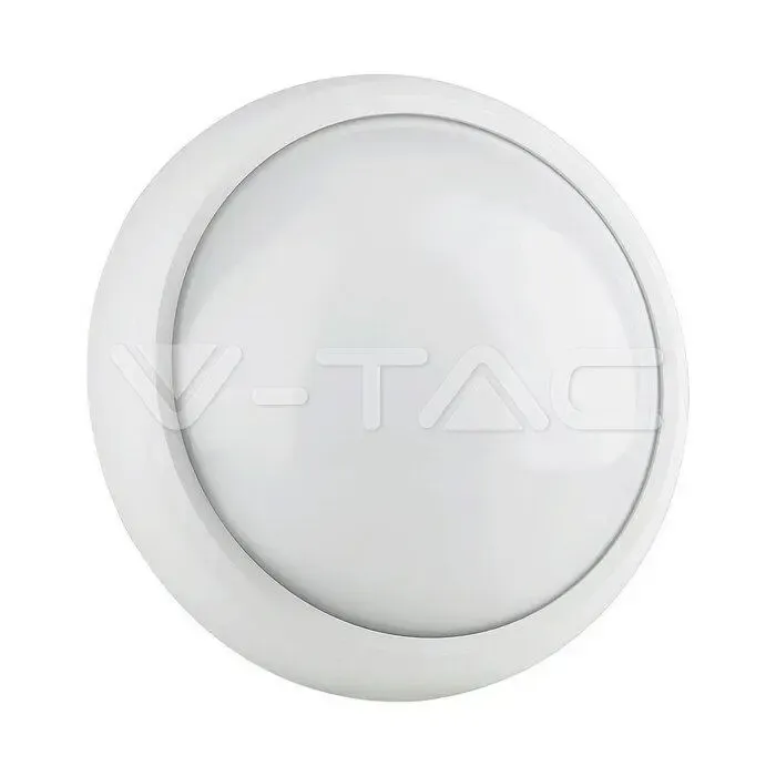 VT-8014 8W Plafonier Blanc Led Rond Etanche IP-54 - 6000K