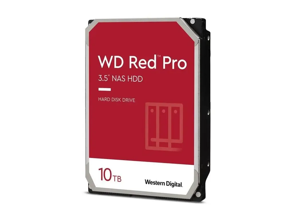 WD Red Pro WD103KFBX - Hard drive - Enterprise - 10 TB - internal - 3.5' - SATA 6Gb/s - 7200 rpm - buffer: 512 MB For Nas & Servers
