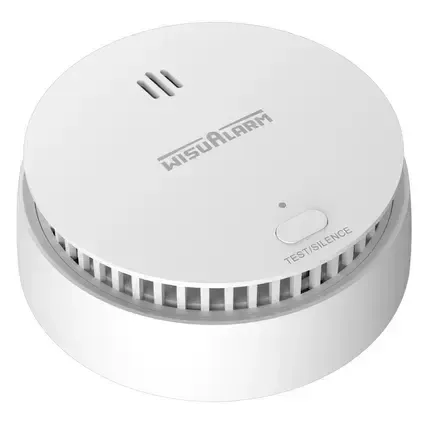WisuAlarm HY-SA20A Détecteur de fumée - Batterie de 10 ans avec batterie remplaçable