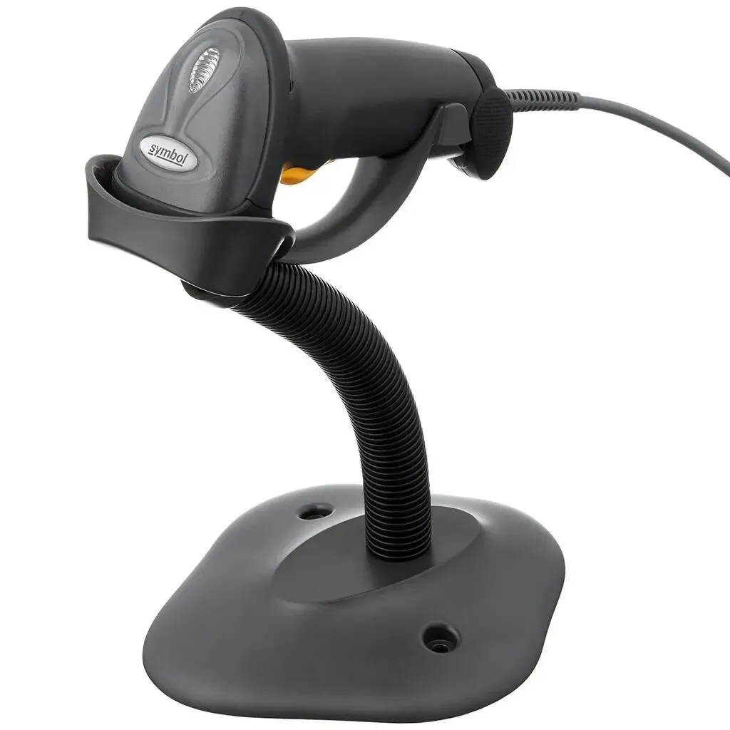 ZEBRA-MOTOROLA LS2208 Type Pistolet, 1D, USB scanner e main, CodeGate, 0-44cm-100 scans/s +support