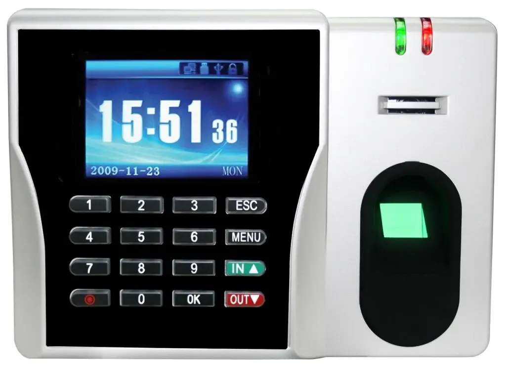 ZKS T23 Pointeuse Biometrique & Control d'accás á Proximitá RFID, LCD CouleurRS232, TCP/IP, USB, Embedded alarm clock, EM card ,CAPACITE 3000 EMPREINTES