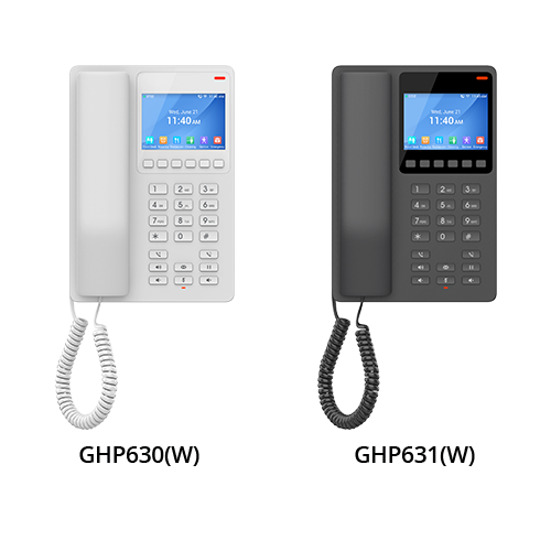 Téléphone Hôtel Grandstream GHP630 2 SIP LCD pour hôtellerie