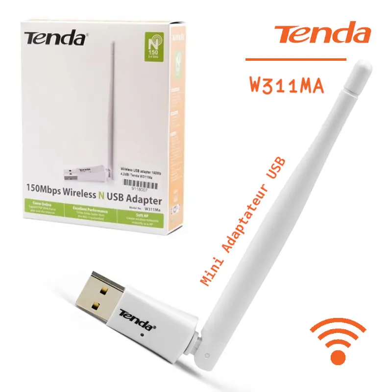TENDA W311MA CLE WIFI (Mini Adaptateur) USB 150Mbps