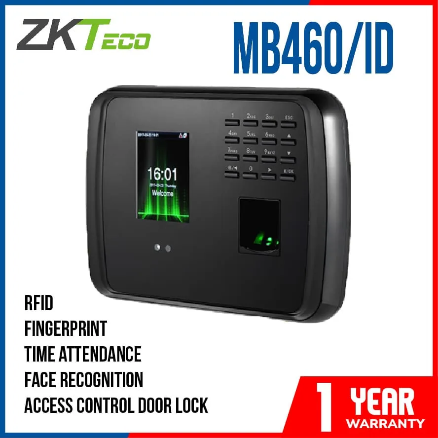 Terminal Biométrique ZKTeco MB460 Reconnaissance Faciale + Empreinte + RFID