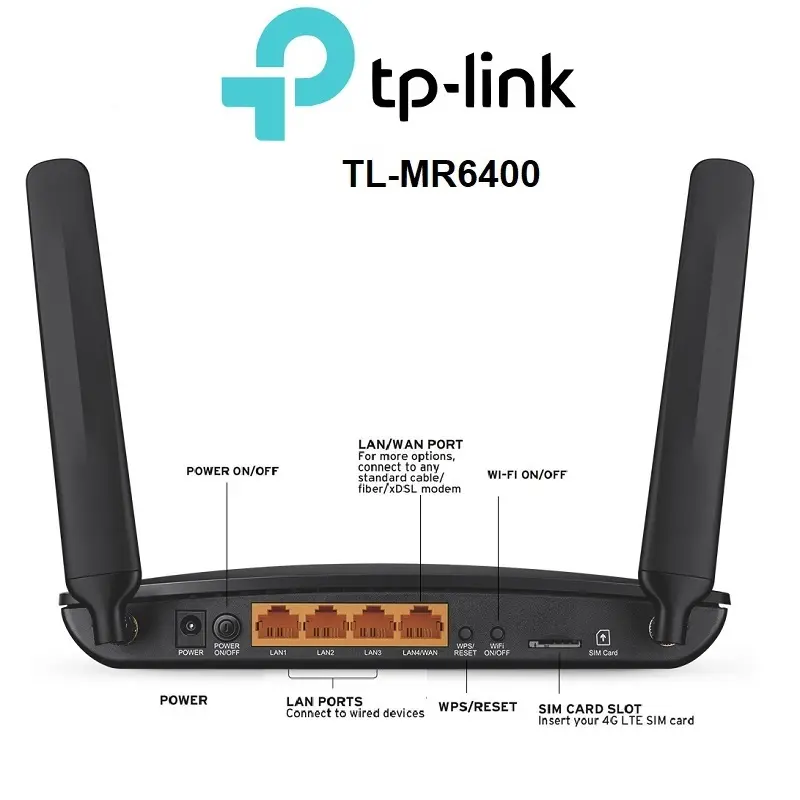 TL-MR6400 Modem/Routeur TP-Link 4G LTE N 300 Mbps thumbnail 3