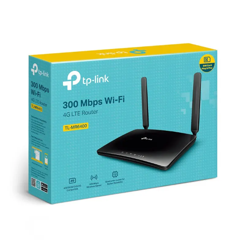 TL-MR6400 Modem/Routeur TP-Link 4G LTE N 300 Mbps thumbnail 4