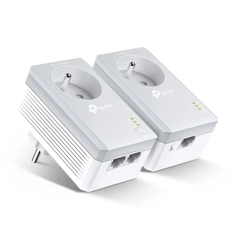 TL-PA4025P-KIT – Kit de 2 CPL AV600 2 ports Ethernet avec prise gigogne
