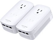 TL-PA8030P-KIT – Kit de 2 CPL AV1300 3 ports Gigabit avec prise gigogne
