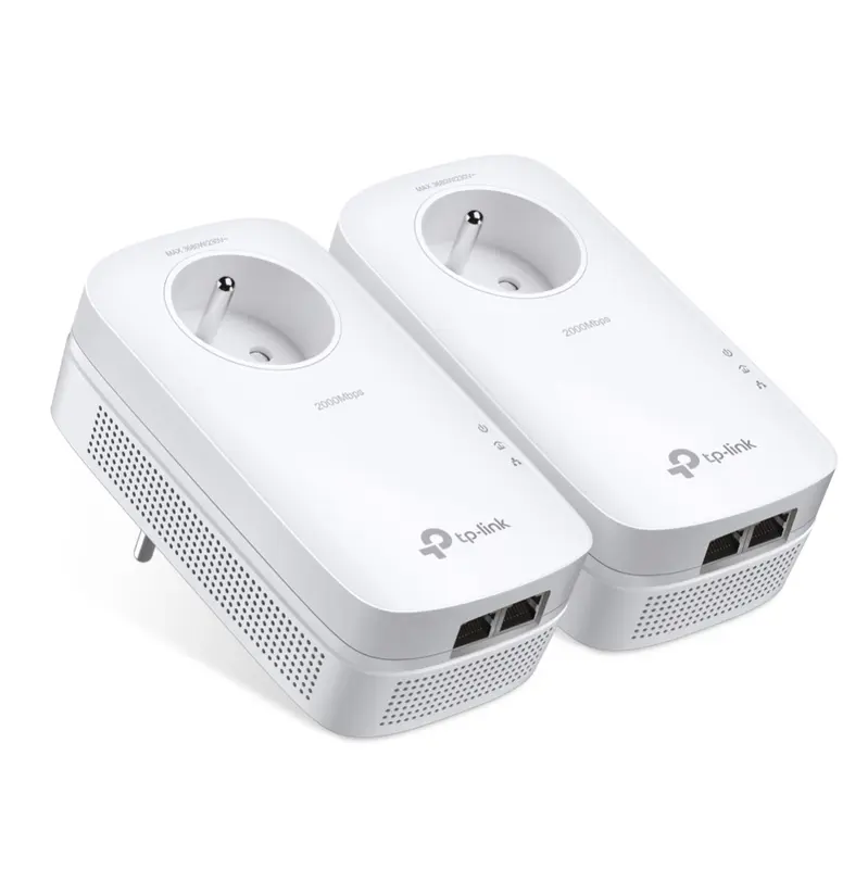 TL-PA9025P-KIT – Kit de 2 CPL AV2000 - 2 ports Ethernet Gigabit avec prise gigogne (FR)