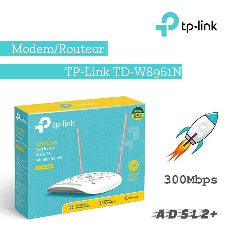 TP-Link TD-W8961N ADSL2+ Modem/Routeur WiFi N 300M