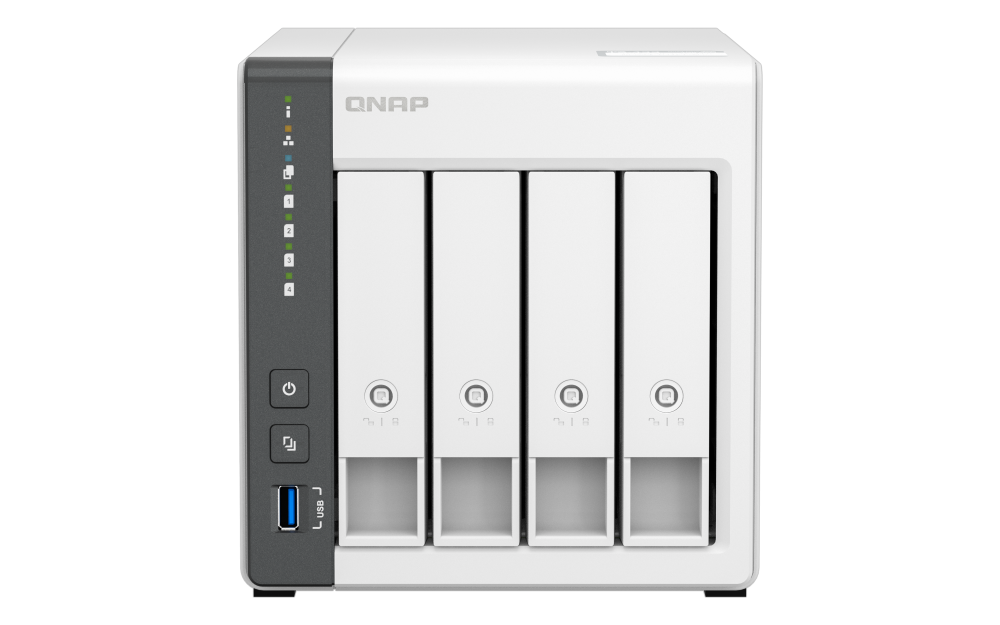 TS-433 Créez un cloud privé personnel et un centre multimédia domestique avec un NPU intégré pour améliorer la reconnaissance des visages grâce à l'IA.