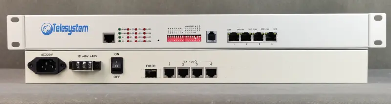 TSM-120NET   4E1+4FE  -to-  fiber (SFP port) SM40km, 80km … thumbnail 3