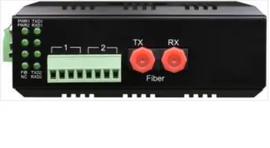 TS‐RS232DR‐40 Industrial Din-Rail 1RS232+1RS485 Fibre Converter