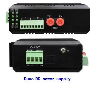 TS‐RS232DR‐40 Industrial Din-Rail 1RS232+1RS485 Fibre Converter thumbnail 2