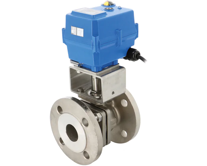 Sectoriel Robinet split-body inox PN16/40 et servomoteur électrique TCR-N — 763